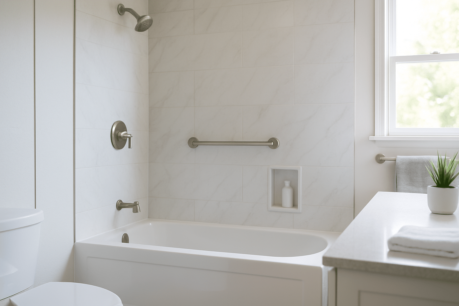 One of our new bathtubs installed in a Chesterfield home.