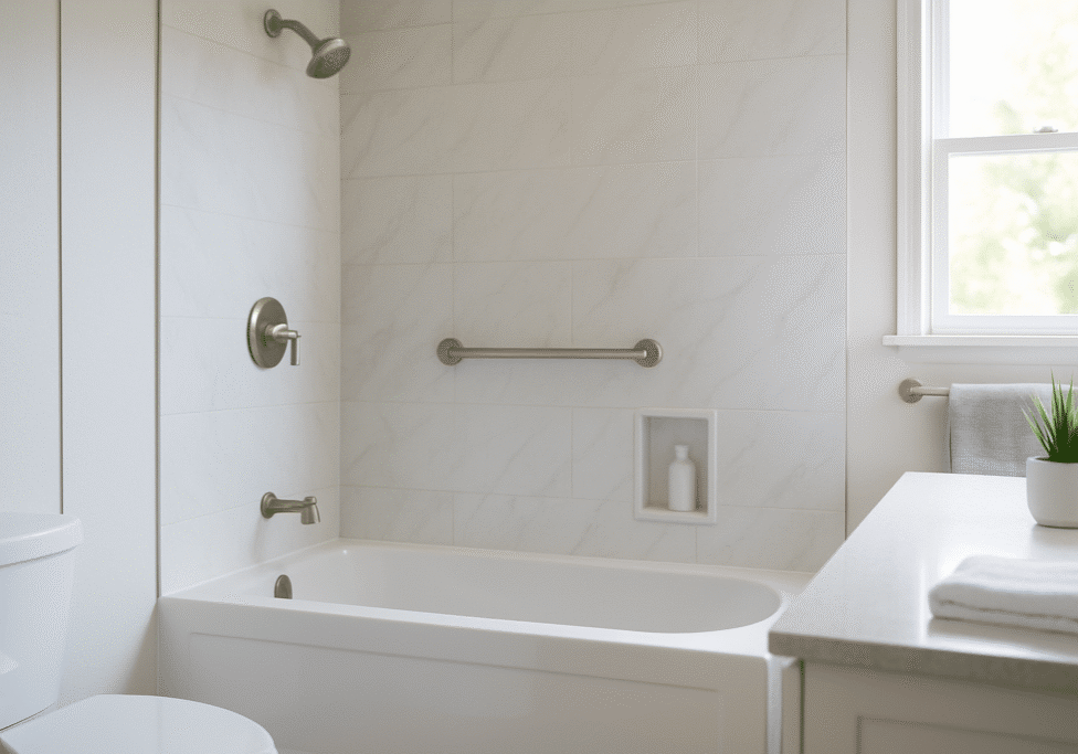 One of our new bathtubs installed in a Chesterfield home.